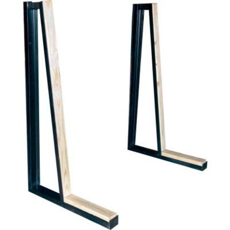 BLUFF MFG Bluff A-Frame Slab Rack Single-Sided Wall Display, AFRAMEWALLRACK, 60"W x 36"D x 60"H AFRAMEWALLRACK